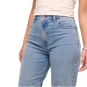 Abercrombie & Fitch Ultra High Rise 90s Slim Straight Jeans Blue 31/12R EUC